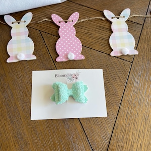 Green Glitter Hair Bow,Easter Glitter Bow,Spring Glitter Bow,Easter Basket Fillers, Girls Glitter Bow,Baby Glitter Bow,Mermaid Birthday Bow