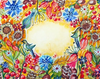 Herbst Geburtstagskarte Etsy