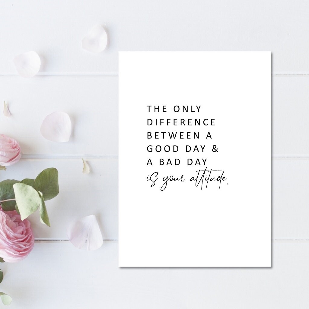 Today is a Good Day, Printable Quote, Motivational Print, Home Office Art, Encouraging Quotes ...