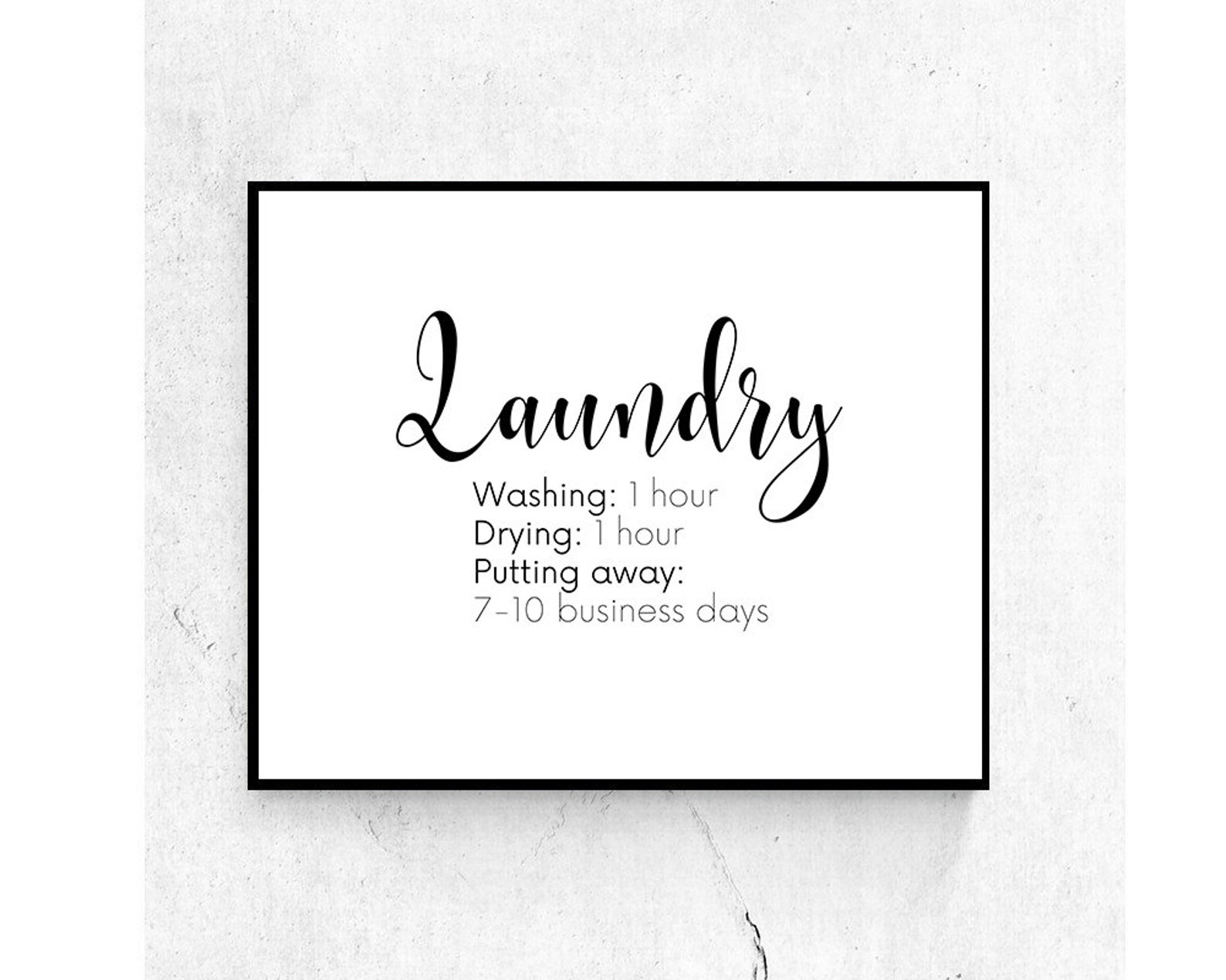 Funny Laundry Sign Laundry Print Digital Download Quote Etsy