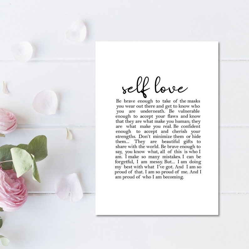 Self Love Printable, Inspirational Quotes, Believe in Yourself ...
