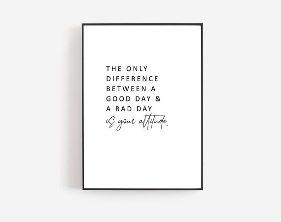 Today is a Good Day Printable Quote Motivational Print Home | Etsy