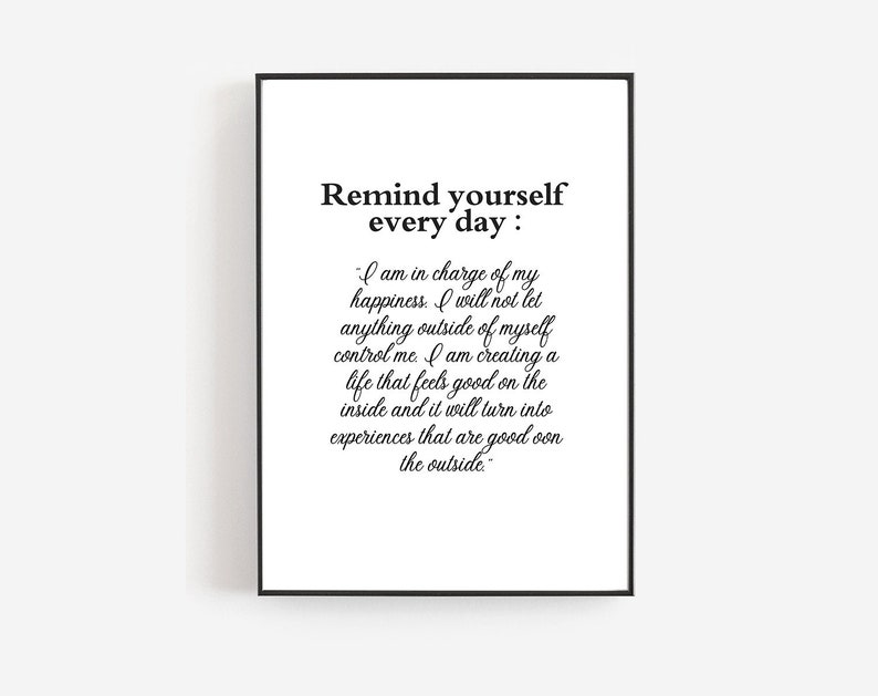 Remind Yourself Motivational Quote Inspirational Poster - Etsy