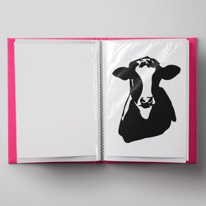 Holstein Cow Bust Vector Silhouette - Clipart for Cricut, Decals, & Crafts | Farm Animals