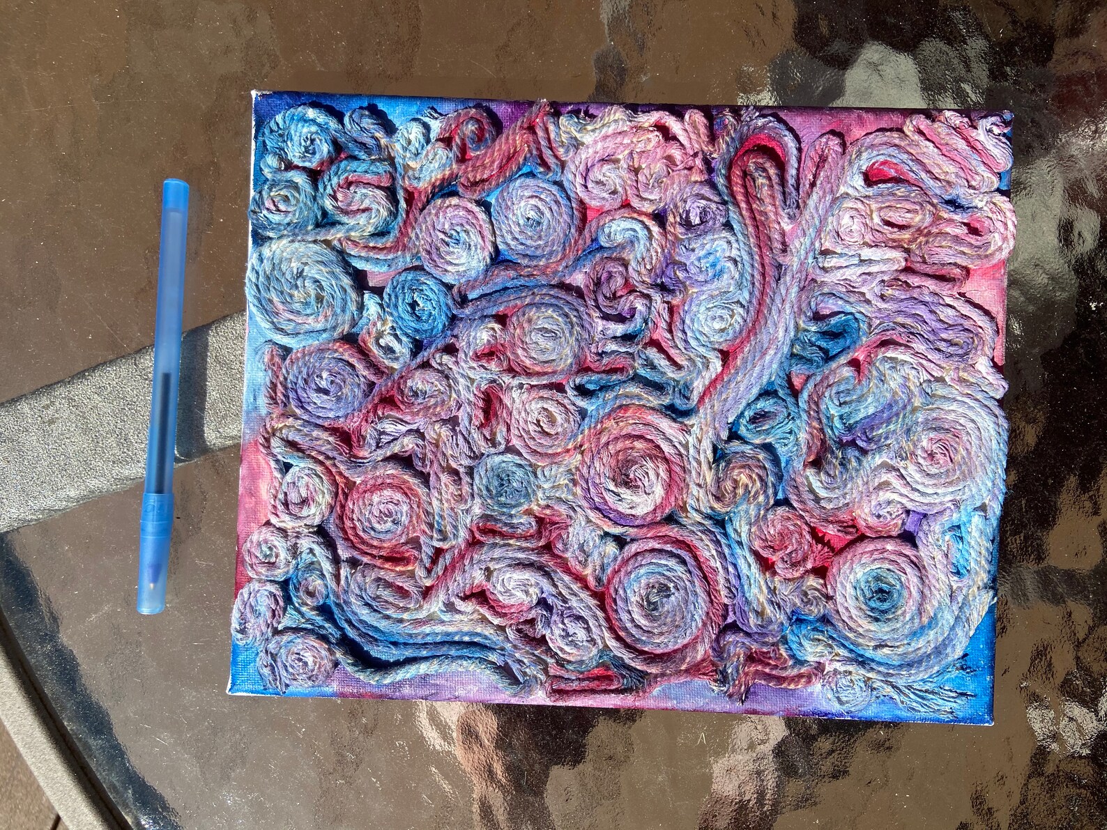 Abstract Rope and Oil Painting Etsy