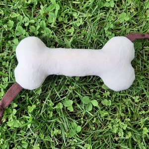 Hundespielzeug, Spielknochen personalisiert aus Plüsch, Geschenk für Welpen und Hundebesitzer, Welpenbedarf, Knochen für kleine Hunde Bild 4