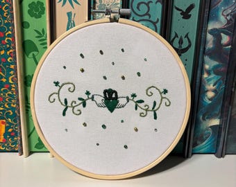 Irish Claddagh Embroidery Hoop Art