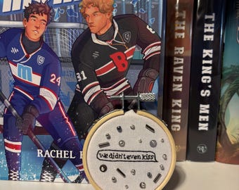 Heated Rivalry: we didn’t even kiss Embroidery Hoop Art