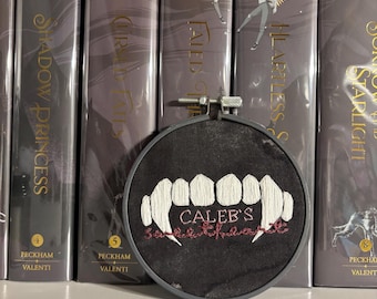 Zodiac Academy: Caleb Sweetheart Embroidery Hoop Art