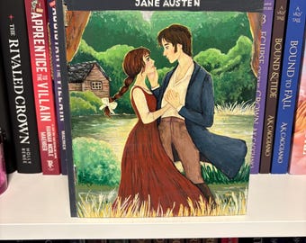 Hand Painted Pride & Prejudice Wooden Book Box