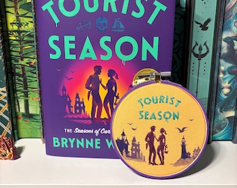 Tourist Season Embroidery Hoop Art