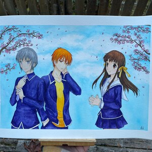 Springtime Cherry Blossoms Watercolor Painting