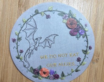 Fourth Wing: We Do Not Eat Our Allies Stickers (size 3 inches)