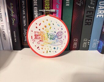 Pride Month Embroidery Hoop Art