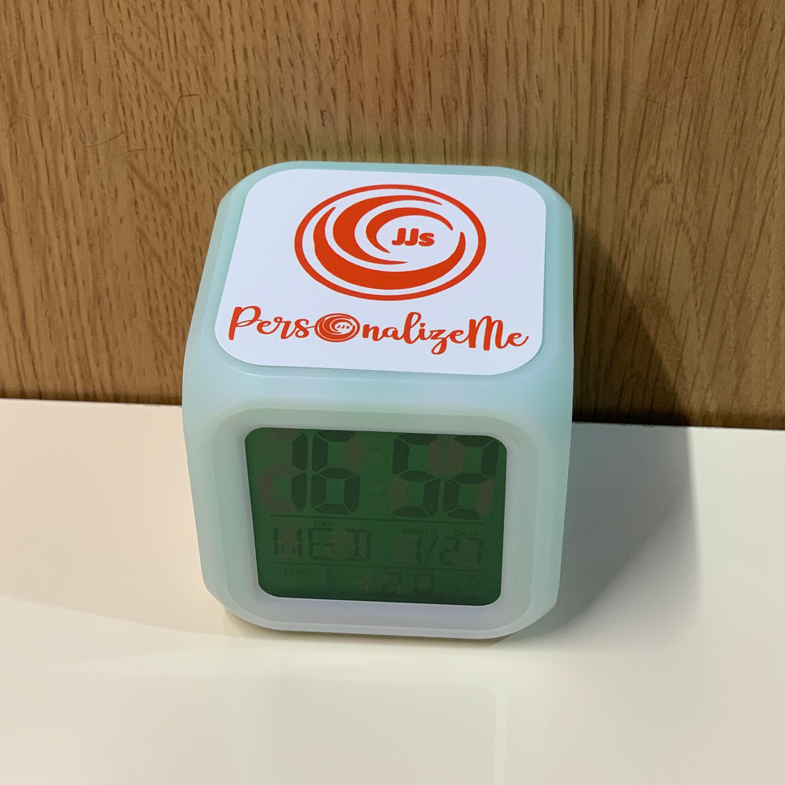 Personalised Colour Changing Bedside Clock, Add up to Three Photos Etsy UK