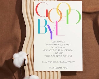 Goodbye Party Invitation - Template
