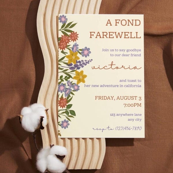 Farewell Lunch Invitation - Etsy
