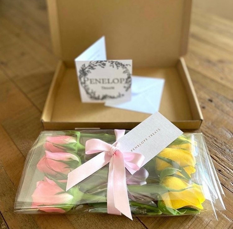 Letterbox Flowers Fresh Roses Gift Card Included Letterbox Etsy UK