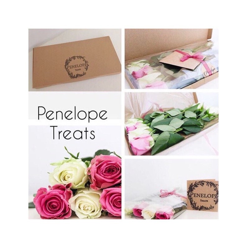 Letterbox Flowers Fresh Gift Card Included Letterbox Etsy