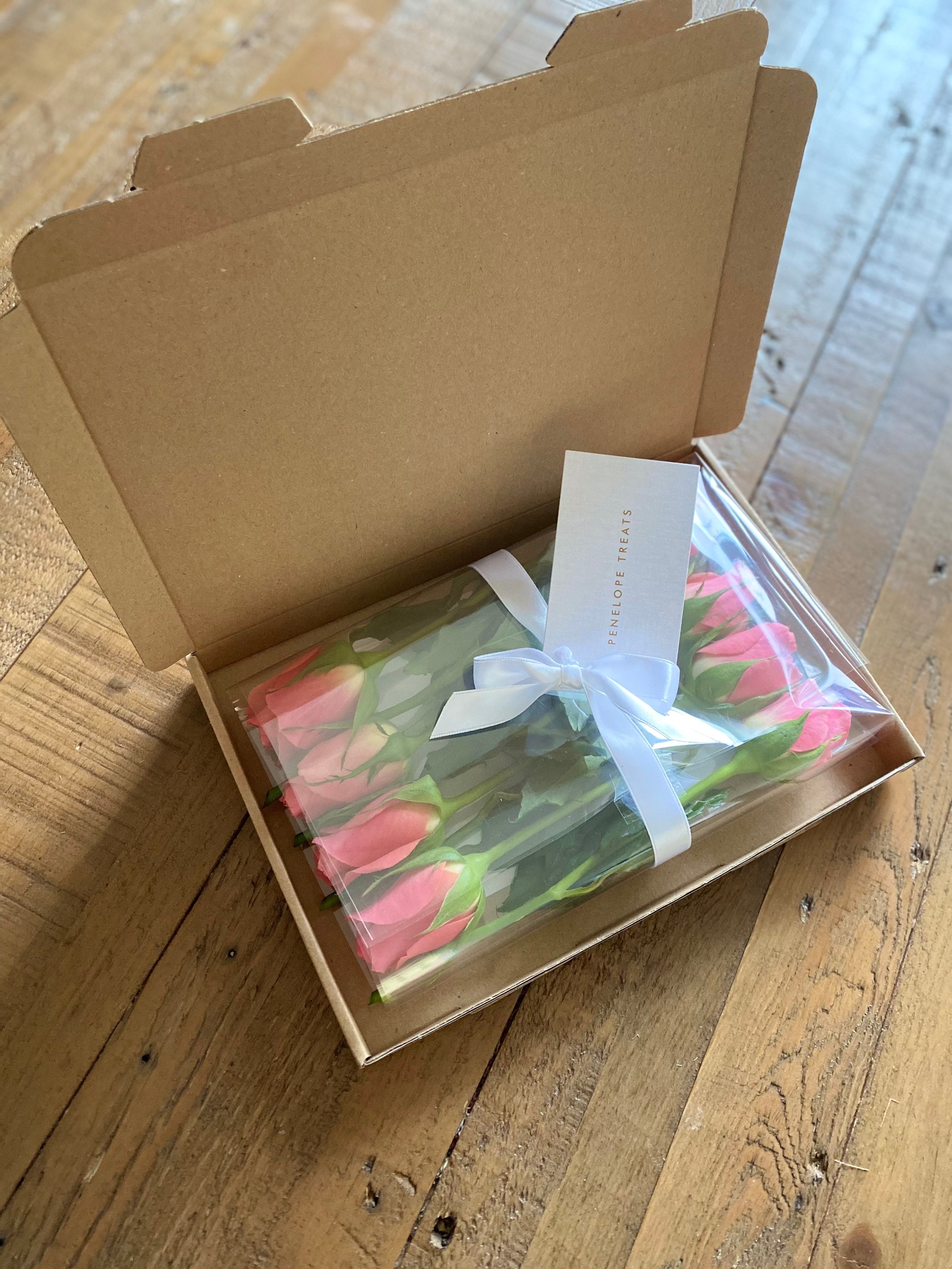 Letterbox Flowers Fresh Gift Card Included Letterbox Etsy