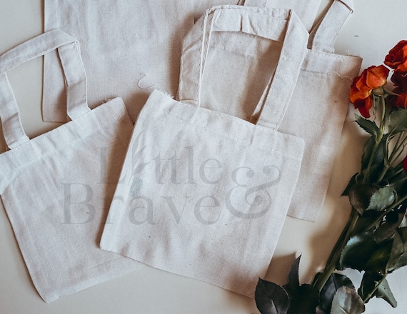 Mini Canvas Tote Bag Blank Canvas With Handles Plain Canvas Bag Bulk Party  Favor Gift Bag DIY Blank Totes 