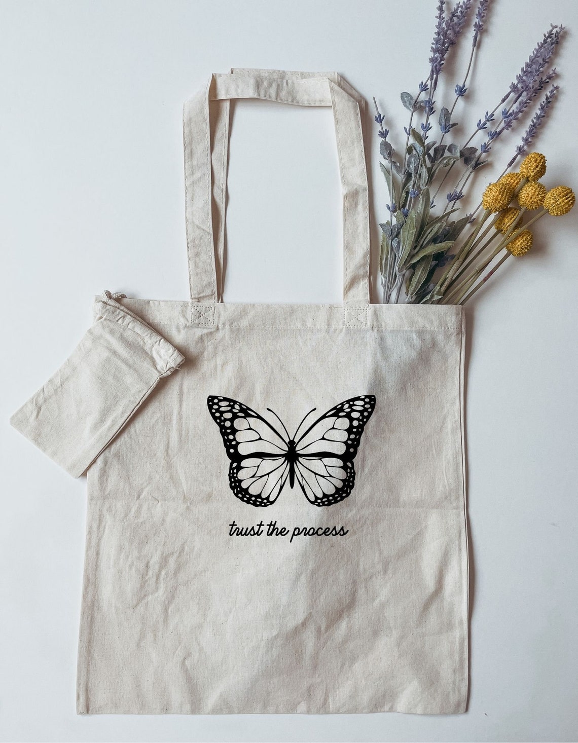 Butterfly Tote Bag Butterflies Tote Butterflies Canvas Tote Etsy