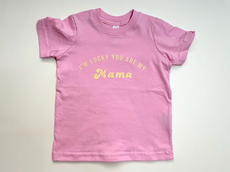 Gift for Girl Mom, Lucky you are my Mama baby onesie\u00ae-Boho chic Baby Gift-Mom daughter outfit,Retro Mama Shirt Matching Set