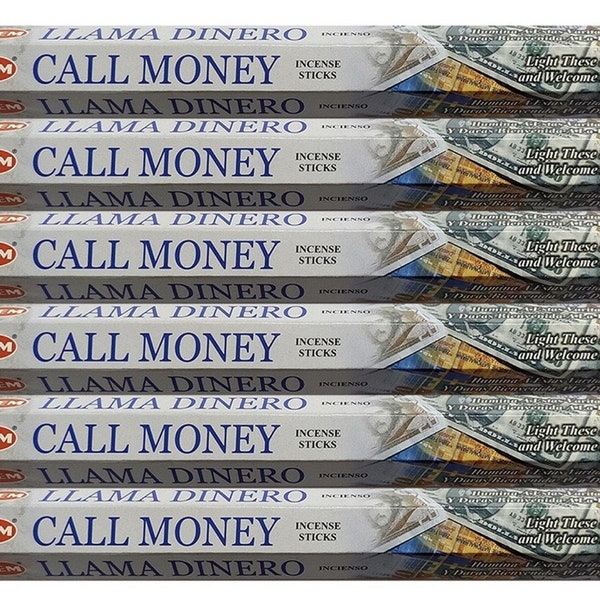 Hem Call Money Incense Sticks, 20 Sticks Per Tube, Quality Incense Hand Rolled in India, For Healing Meditation Yoga Relaxation Prayer Peace