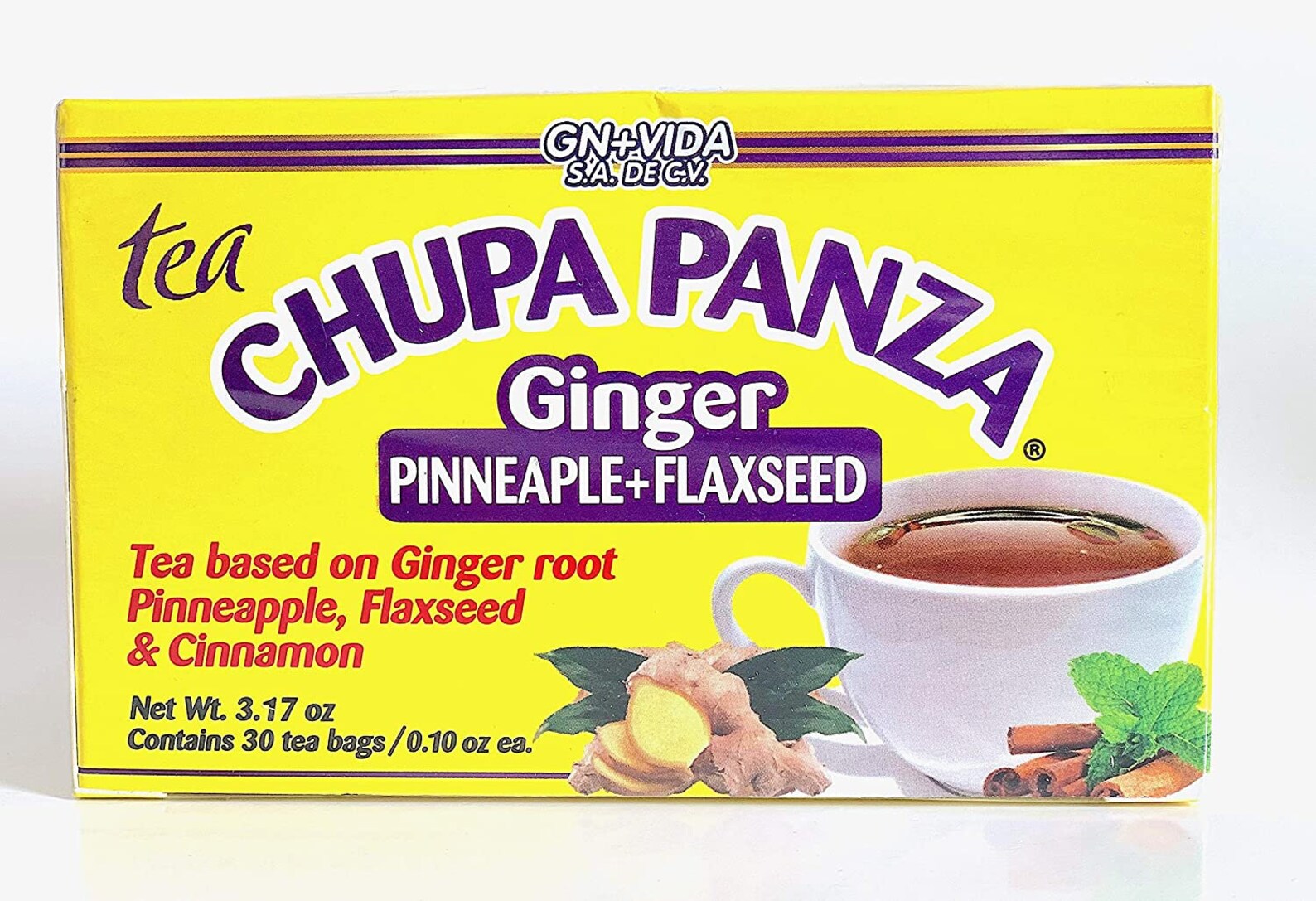 Te CHUPA Panza Tea Based on GINGER Root PINNEAPPLE Flaxseed Etsy