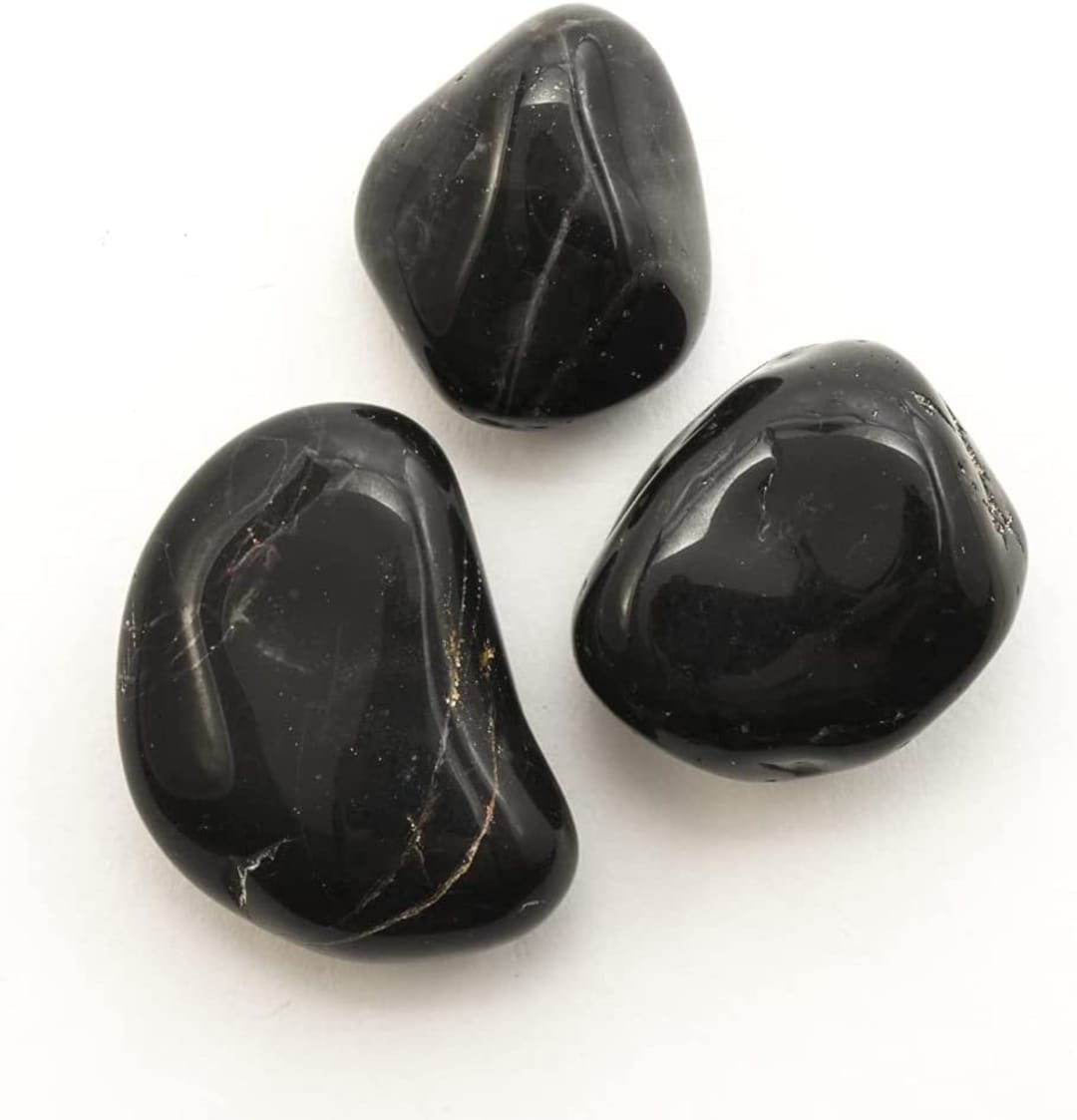 Black Onyx Tumbled Healing Stones 2025mm 0.790.98 Pack of Five 5 Etsy