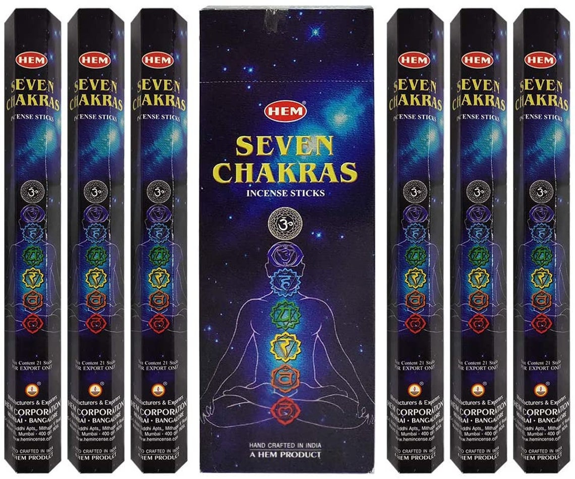 Hem Seven Chakras Incense Sticks 20 Sticks per Tube Quality Etsy