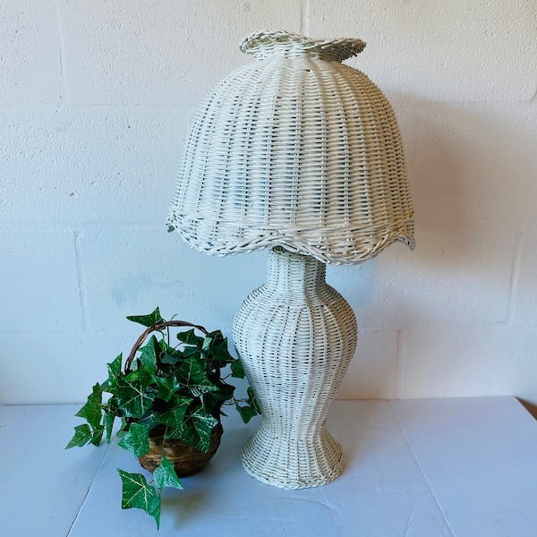 Wicker Floor Lamp - Etsy