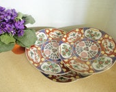 Vintage Cocema Fes Morocco Imari Design Plate - Birds Of Paradise