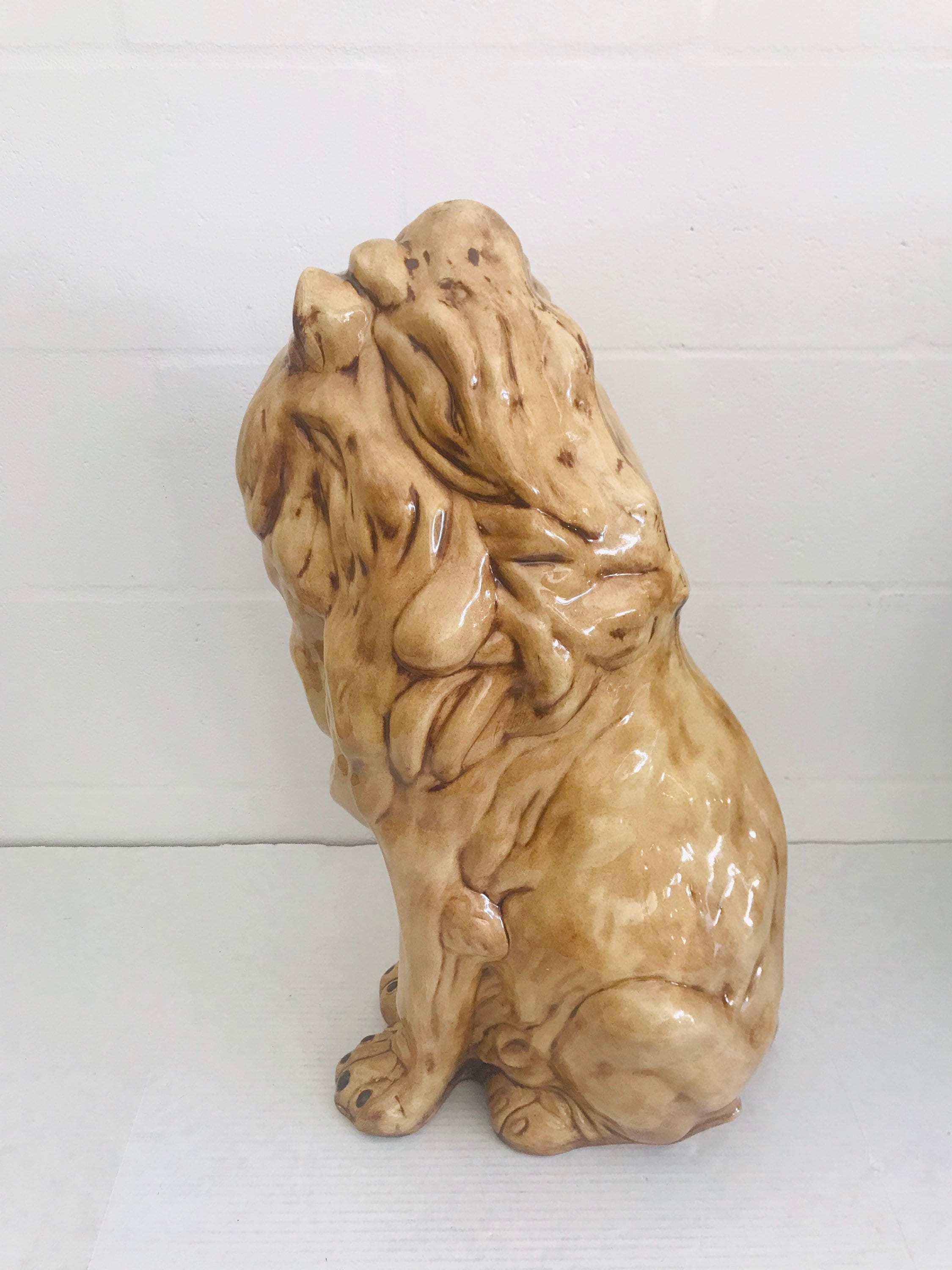 lion ceramic statues