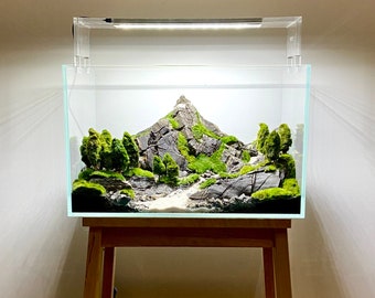 Mountain Landascape Aquascape for Your aquarium made with natural rock