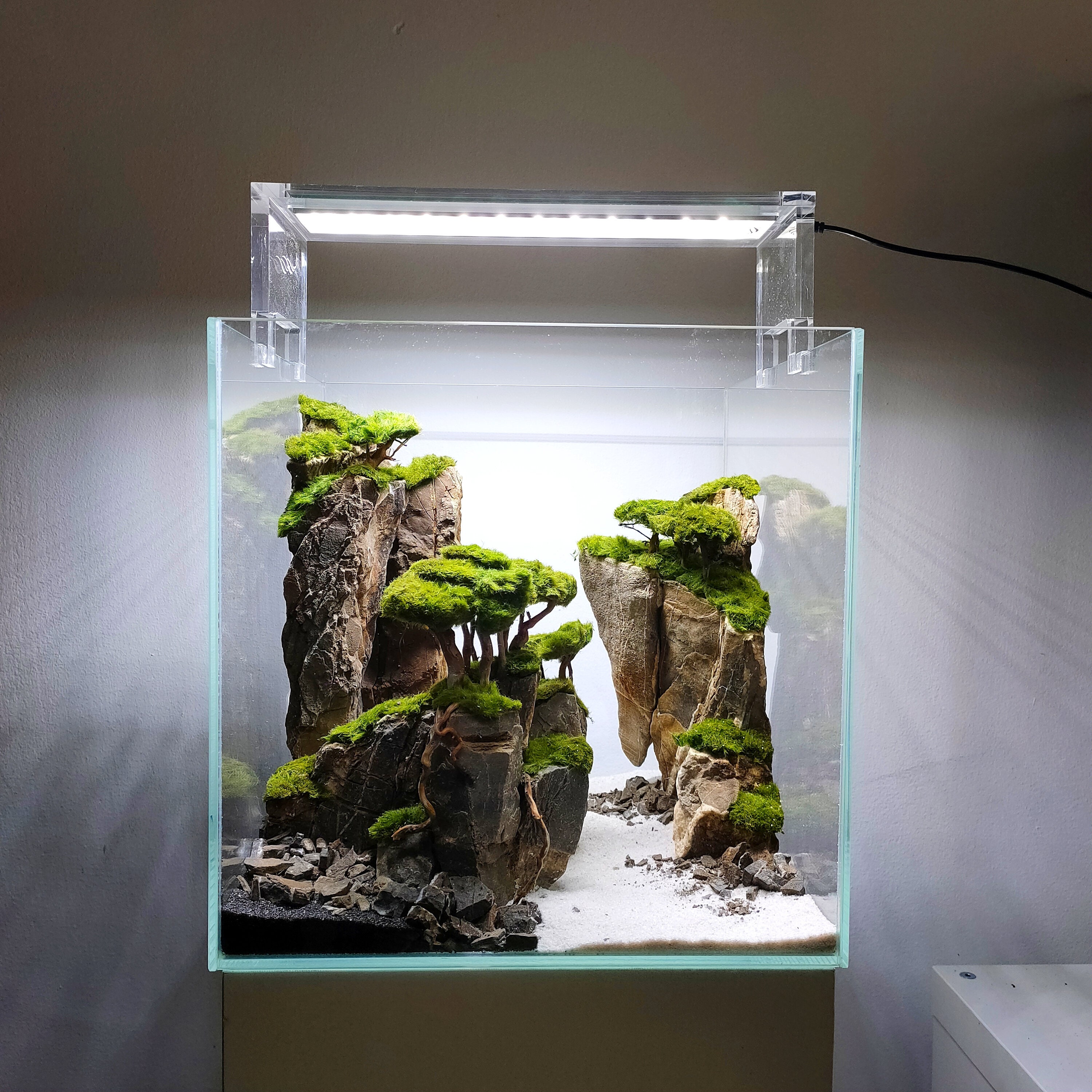 open haard Vijfde te rechtvaardigen Ancient Stone Glued Aquascape for Nano Aquarium - Etsy