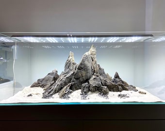 Handmade Ancient Stone Aquascape – Modular Aquarium Hardscape