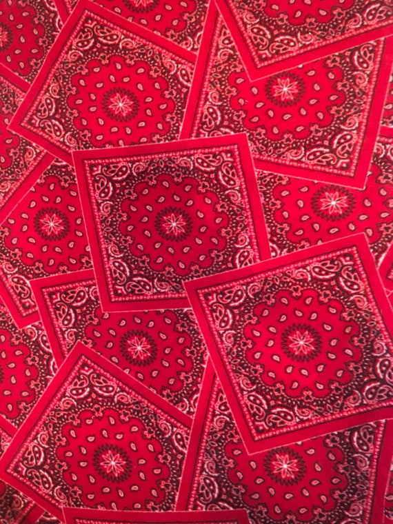 Bandana Fleece Antipill Fabric by the Half Yard Fleece Fabric Etsy