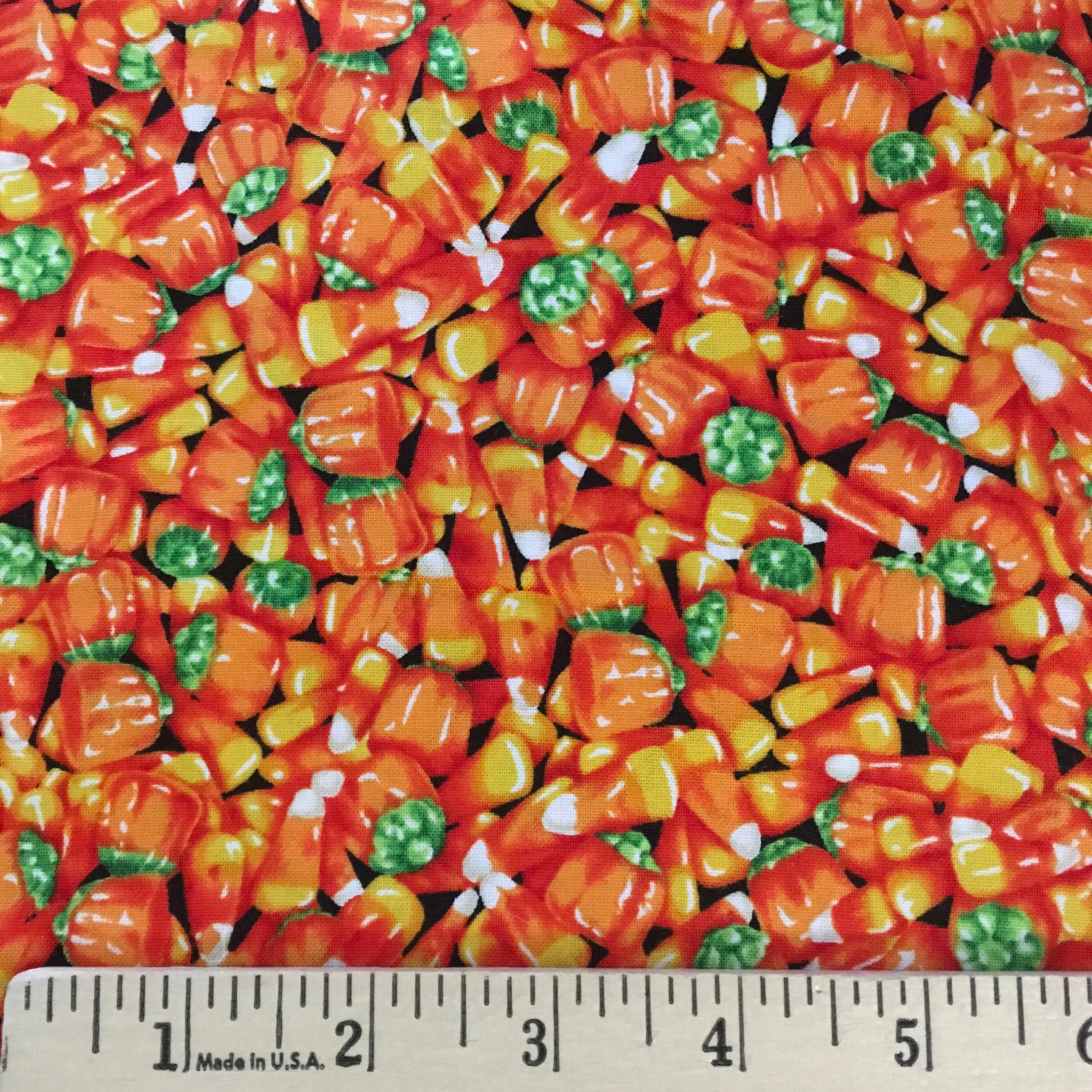 Candy Corn Fabric By the Quarter Yard Quilting Fabric By The Etsy
