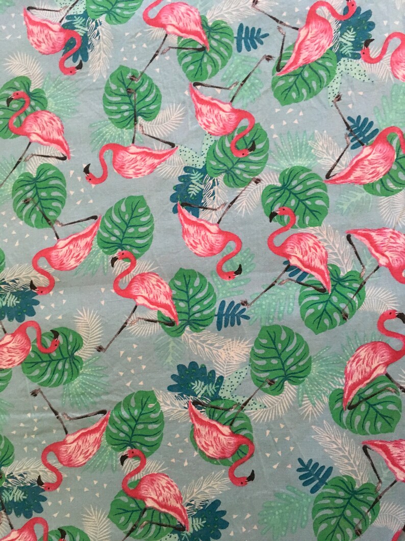 Pink Flamingo Fabric by the Quarter Yard Quilting Fabric by the Yard