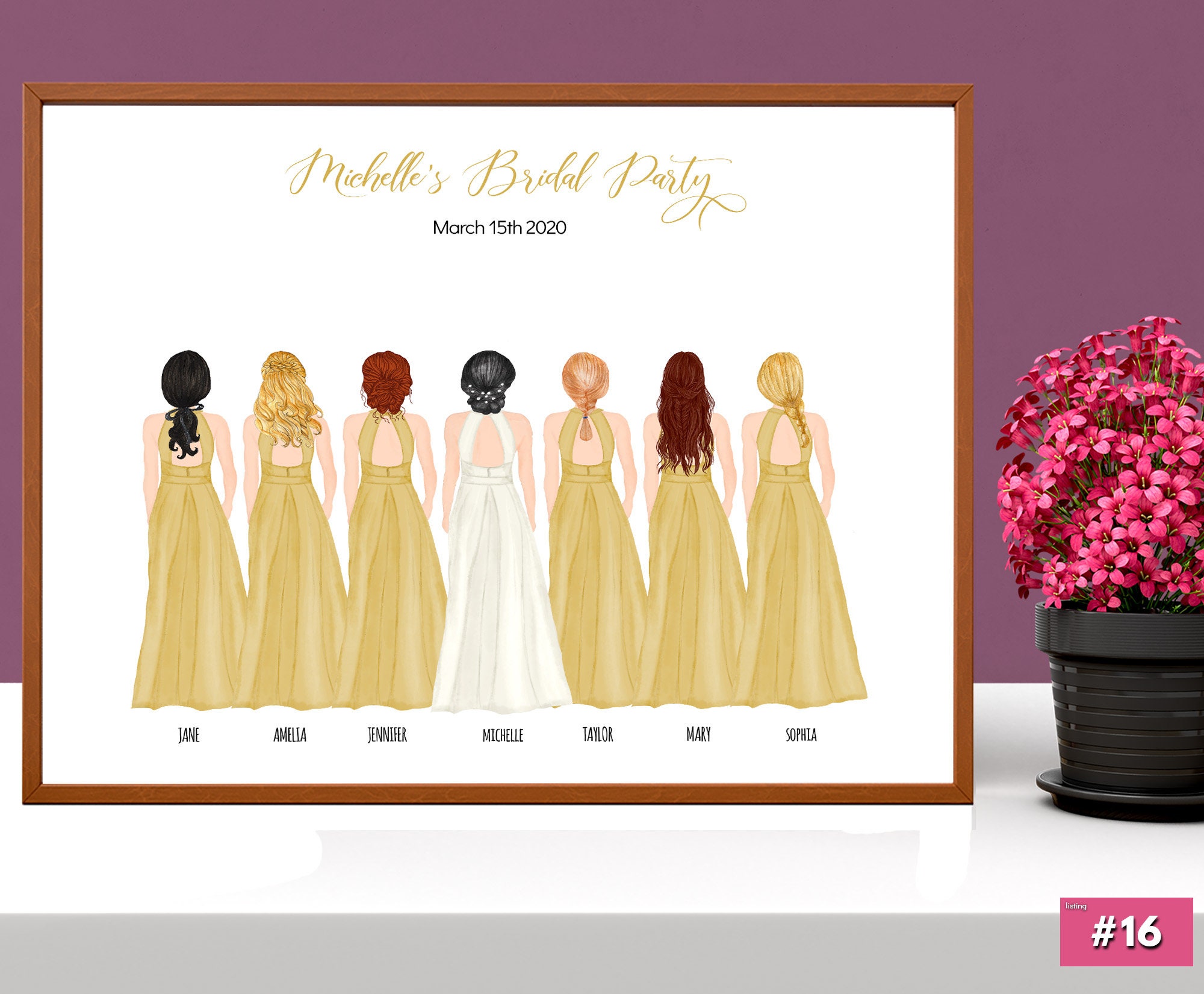 Best Friends Print Bridesmaids Print Bride Print Etsy