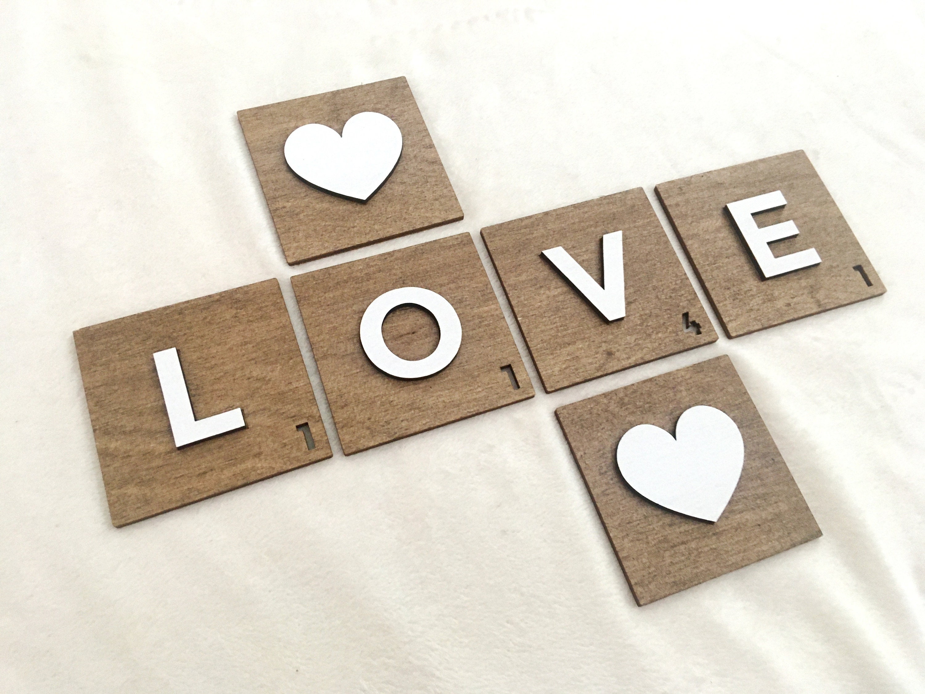 Scrabble Tiles Wooden Letters Wall Decoration Crossword Etsy UK
