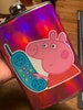 2 inch Peppa Pig Shook Vinyl Sticker for laptops, flasks, bottles 
