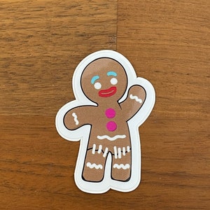 Gingy Gingerbread Man Vinyl Sticker 2.25 Inches