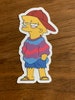 Small Cool Lisa vinyl Sticker 2.25 Inches for Flask, Laptop, bottles 