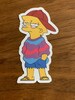 Small Cool Lisa vinyl Sticker 2.25 Inches for Flask, Laptop, bottles