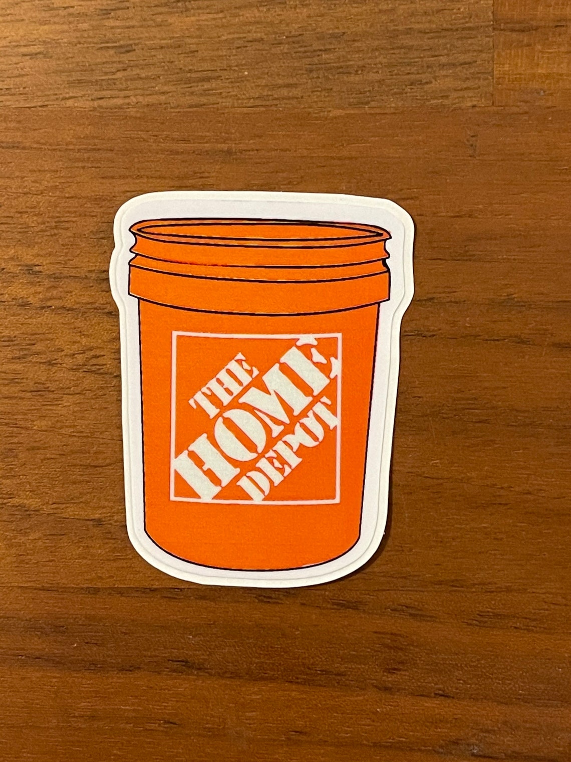 Home Depot Bucket Vinyl Sticker 1.5 inches Etsy