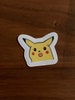 Tiny Surprised Pikachu Vinyl Sticker 1 inch