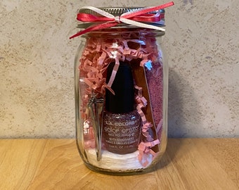 Pink Glitter - Pedicure in a Jar