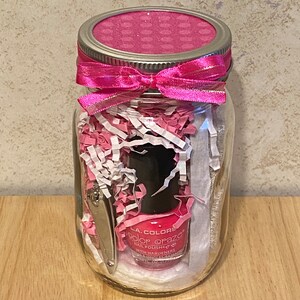 Hot Pink Pedicure in a Jar - Etsy